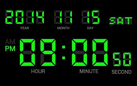 5:00 digital clock|Digital Clock: Full Screen .